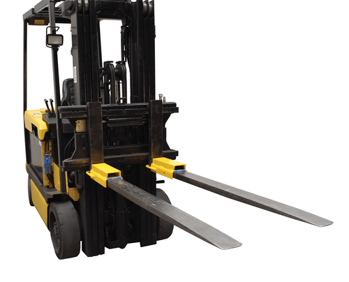 Centerline Dynamics Forklift Attachments Vestil Steel Fork Rear Spacer 4-1/2 In. Width Yellow FRS-4-12