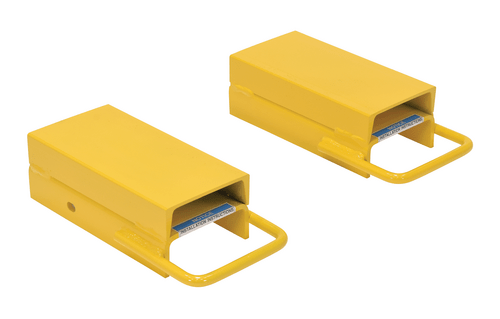 Centerline Dynamics Forklift Attachments Vestil Steel Fork Rear Spacer 5 In. Width Yellow FRS-5-12