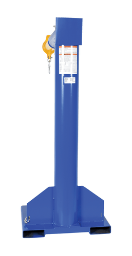 Centerline Dynamics Forklift Attachments Vestil Steel High Rise Telescoping Boom 24 In. Fork Pocket Center 4,000 Lb. Capacity Blue LM-HRT-4-24
