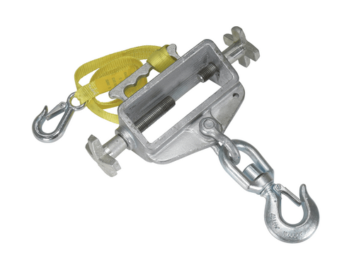 Centerline Dynamics Forklift Attachments Vestil Steel Hoist Single Hook Swivel Latch 3-7/8 In x 13-1/2 In x 14-13/16 In 4,000 Lb. Capacity Silver S-FORK-4/6-SL