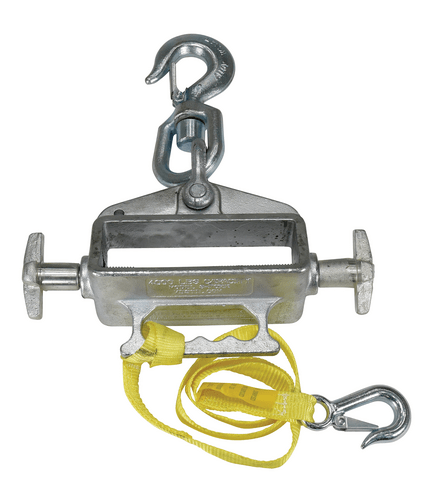 Centerline Dynamics Forklift Attachments Vestil Steel Hoist Single Hook Swivel Latch 3-7/8 In x 13-1/2 In x 14-13/16 In 4,000 Lb. Capacity Silver S-FORK-4/6-SL