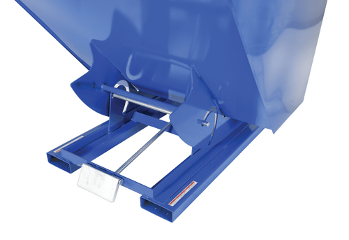 Centerline Dynamics Forklift Attachments Vestil Steel Light Duty Self Dumping Hopper 2 Cubic Yard 2000 Lb. Capacity Blue D-200-LD