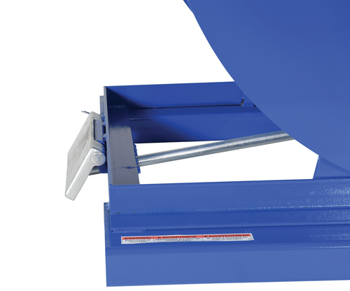 Centerline Dynamics Forklift Attachments Vestil Steel Light Duty Self Dumping Hopper 2 Cubic Yard 2000 Lb. Capacity Blue D-200-LD