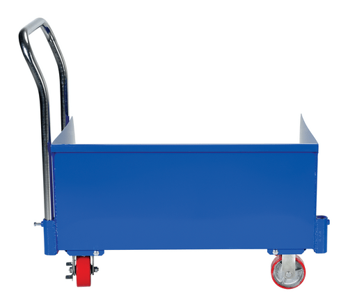 Centerline Dynamics Forklift Attachments Vestil Steel Low Profile Hopper 1/4 Cubic Yard 1,000 Lb. Capacity Blue SLPT-24