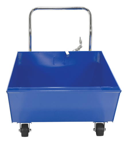 Centerline Dynamics Forklift Attachments Vestil Steel Low Profile Parts Hopper 1/3 Cubic Yd 2000 Lb Capacity Blue HOP-LP-N