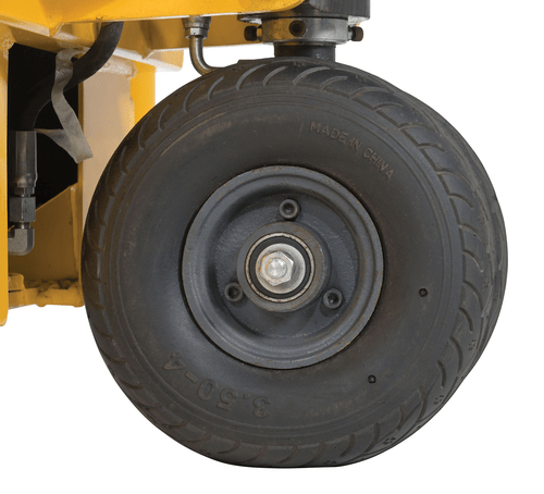 Centerline Dynamics Forklift Attachments Vestil Steel Manual Rough Terrain Stacker 62 In. Raised Height 2,000 Lb. Capacity Yellow RT-MS-62-AF