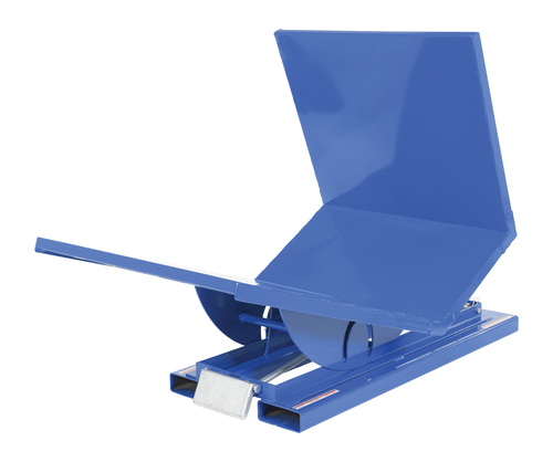 Centerline Dynamics Forklift Attachments Vestil Steel Open Sided Hopper 61-1/16 In. x 38-13/16 In. x 42-11/16 In. 2000 Capacity Blue D-NS-100-LD