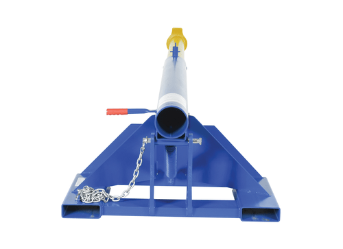 Centerline Dynamics Forklift Attachments Vestil Steel Orbit Telescoping Lift Boom 36 In. Fork Pocket Center 4,000 Lb. Capacity Blue LM-OBT-4-36