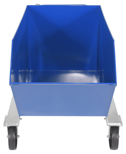 Centerline Dynamics Forklift Attachments Vestil Steel Portable Tilting Hopper 1/2 Cubic Yard 2,000 Lb. Capacity Blue P-HOP-0.5