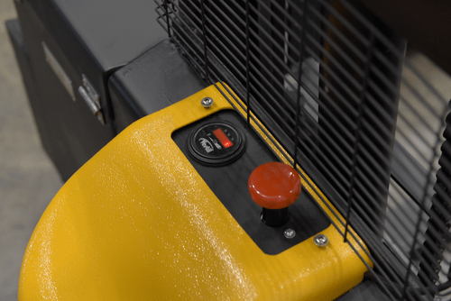 Centerline Dynamics Forklift Attachments Vestil Steel Rough Terrain Powered Stacker 62 In. Raised Height 3,000 Lb. Capacity Black RT-S-62-AF