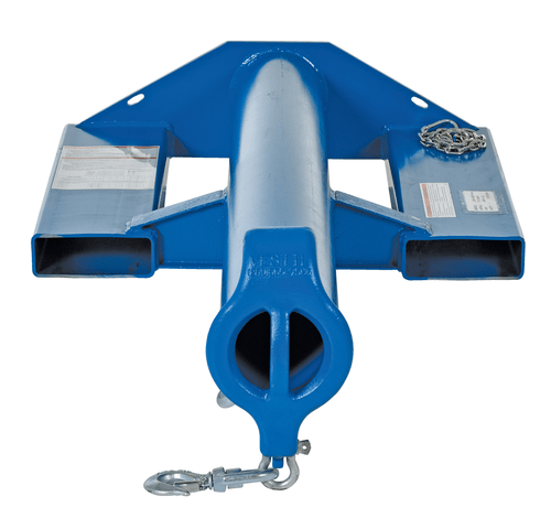 Centerline Dynamics Forklift Attachments Vestil Steel Shorty Non Telescoping Lift Boom 24 In. Fork Pocket Center 4,000 Lb. Capacity Blue LMS-EBNT-40-4