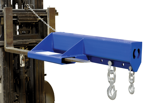 Centerline Dynamics Forklift Attachments Vestil Steel Shorty Non Telescoping Lift Boom 24 In. Fork Pocket Center 8,000 Lb. Capacity Blue LMS-EBNT-40-8