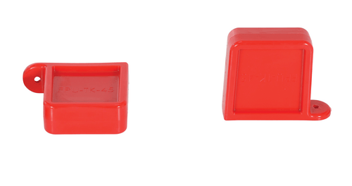 Centerline Dynamics Forklift Attachments Vestil Thick Polyurethane Magnetic Fork Tip Protector 5-5/8 In. x 3/4 In. Fork Pocket Red FPU-TK-45-M-RD