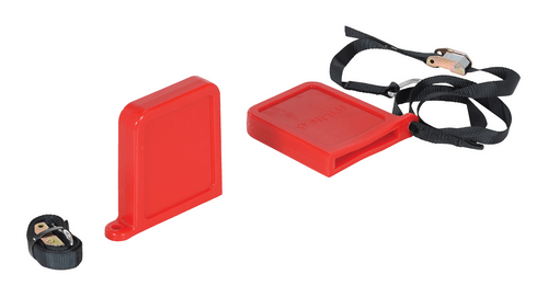 Centerline Dynamics Forklift Attachments Vestil Thin Polyurethane Fork Tip Protector 5-5/8 In. x 3/4 In. Fork Pocket Red FPU-TN-45-RD