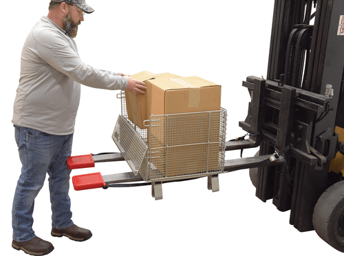 Centerline Dynamics Forklift Attachments Vestil Thin Polyurethane Fork Tip Protector 5-5/8 In. x 3/4 In. Fork Pocket Red FPU-TN-45-RD