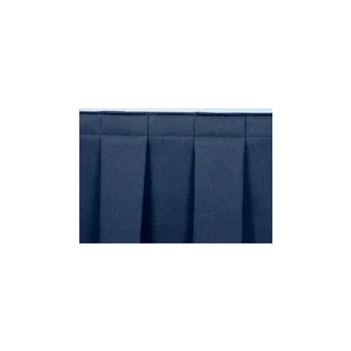 Centerline Dynamics Furniture & Decor 4'L Box-Pleat Skirting for 16"H Stage - Blue