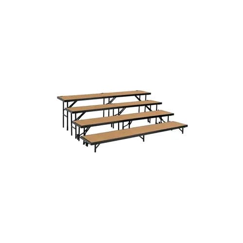 Centerline Dynamics Furniture & Decor 4 Level Tapered Riser with Hardboard - 60"L x 18"W - 8"H, 16"H, 24"H & 32"H