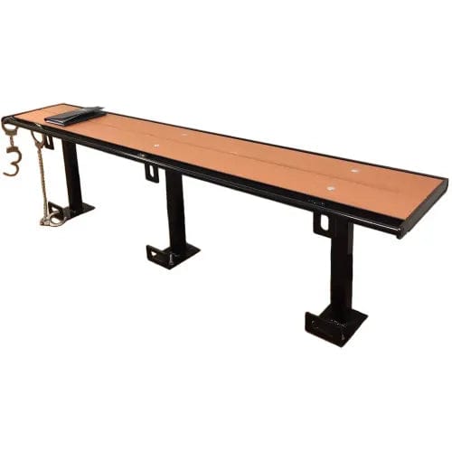 Centerline Dynamics Furniture & Decor 6-ft.Composite Lumber Seating with Steel Frame, Without Backrest - Cedar