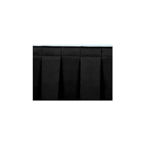 Centerline Dynamics Furniture & Decor 8'L Box-Pleat Skirting for 24"H Stage - Black