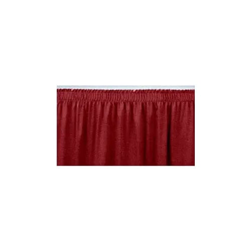 Centerline Dynamics Furniture & Decor 8'L Shirred-Pleat Skirting for 16"H Stage - Red