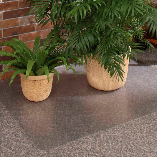 Centerline Dynamics Furniture & Decor Chair Mat for Carpet - Medium Pile - 48" x 96" Rectangle - Clear - Beveled Edge