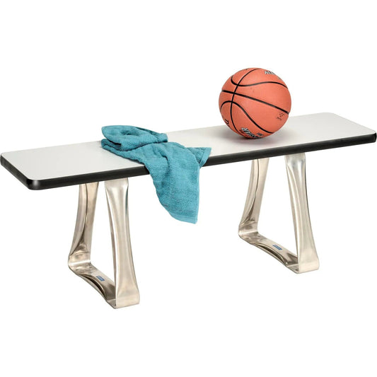 Centerline Dynamics Furniture & Decor Locker Room Bench, Laminate w/ Steel Trapezoid Legs, 48"W x 12"D x 17"H