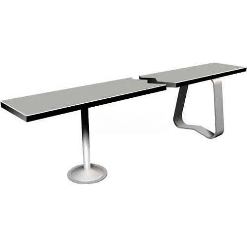 Centerline Dynamics Furniture & Decor Locker Room Bench Top, 12" x 48", Dove Gray