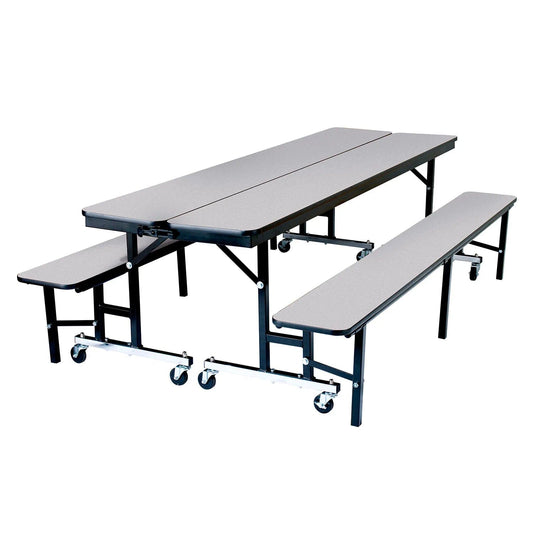 Centerline Dynamics Furniture & Decor Mobile Convertible Bench Unit, MDF, 96"Lx29"W, Gray