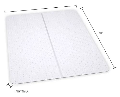 Centerline Dynamics Furniture & Decor Office Chair Mat for Carpet - 36"W x 48"L - Straight Edge