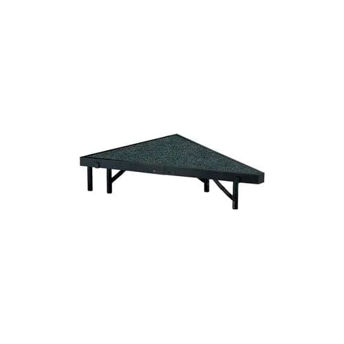 Centerline Dynamics Furniture & Decor Stage Pie Unit with Carpet for 36"W x 8"H Stage Units - Grey