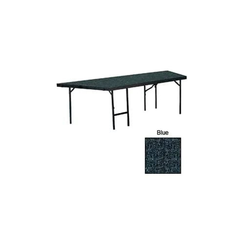 Centerline Dynamics Furniture & Decor Stage Pie Unit with Carpet for 48"W x 24"H Stage Units - Blue