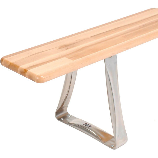 Centerline Dynamics Furniture & Decor Trapezoid Legs for Plastic Locker Room Bench, Stainless Steel, Each