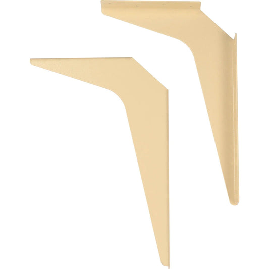 Centerline Dynamics Furniture & Decor Wall Mount Brackets For 24" Deep ADA Locker Bench Top, Almond, Pair