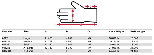 Centerline Dynamics Gloves MCR Safety  Nitri-Med Nitrile Medical Grade Gloves, Textured, 12" Powder Free, X-Large, 6 mil