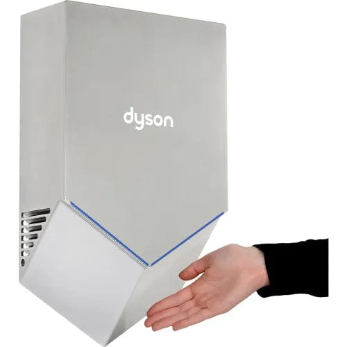 Centerline Dynamics Hand Dryers Dyson Airblade® HU02 Automatic V Hand Dryer W/HEPA Filter, ADA Compliant, Nickel, 110-127V