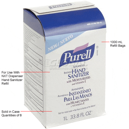 Centerline Dynamics Hand Sanitizer PURELL® Advanced Hand Sanitizer Gel - 8 Refills/Case