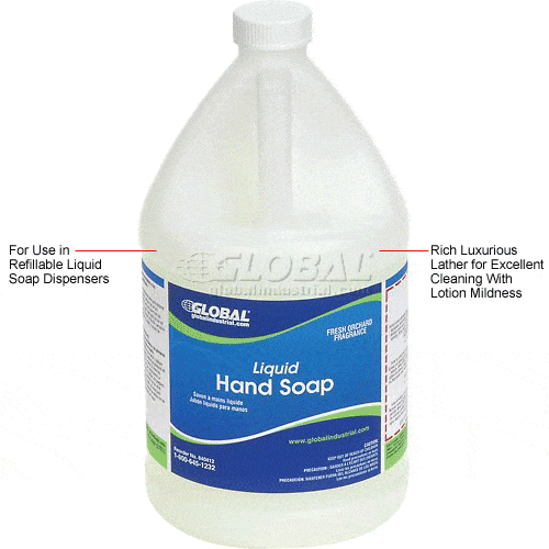 Centerline Dynamics Hand Soap & Cleaners Global Industrial™ Liquid Hand Soap - Case Of Four 1 Gallon Bottles