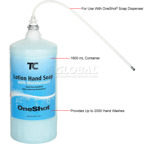 Centerline Dynamics Hand Soap & Cleaners Oneshot® Liquid Hand Soap 1600ml Lotion Soap With Moisturizer Refill - FG4015411