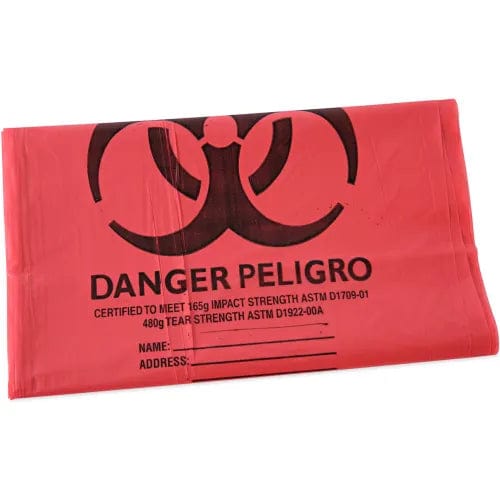 Centerline Dynamics Hazardous Waste Bags Linear Low Density Health Care Trash Can Liners, 45 gal, 1.3 mil, 40 x 46, 100/Case