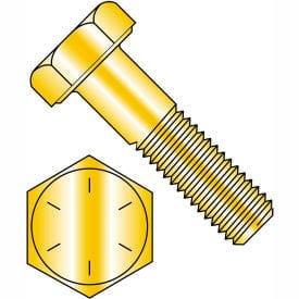 Centerline Dynamics Hex Head Cap Screws Hex Cap Screw - 1/2-13 x 1-1/2" - Steel - Zinc Yellow - Grade 8 - FT - UNC - Pkg of 50