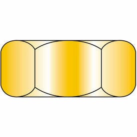 Centerline Dynamics Hex Nuts Finished Hex Nut, Low Carbon Steel, Zinc CR+3, UNC, Pkg of 100