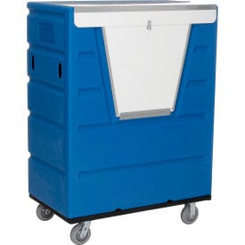 Centerline Dynamics Hopper Hopper Front Plastic Security Bulk Truck, 43 Cu. Ft., Blue
