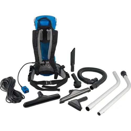 Centerline Dynamics Janitorial & Facility Maintenance Ergonomic HEPA Backpack Vacuum w/ 8-Piece Tool Kit, 2-1/2 Gallon Capacity
