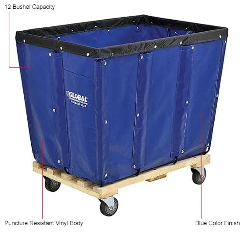 Centerline Dynamics KD, 8 Bushel, Yellow Vinyl Basket Bulk Truck