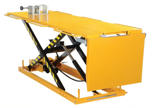 Centerline Dynamics LIft & Tilt Tables Vestil Manual Hydraulic Motorcycle Lift 108 In. x 35 In. x 7 In. 1100 Lb. Capacity