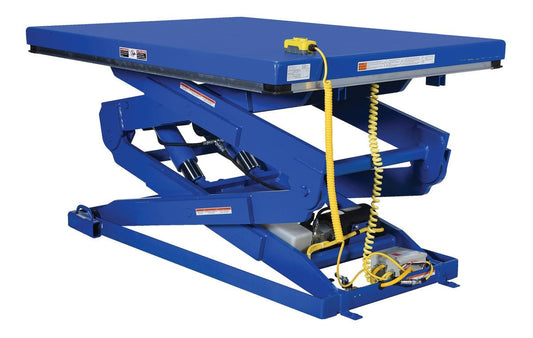 Centerline Dynamics LIft & Tilt Tables Vestil Steel Double Scissor Lift Table 84 In. Height 3000 Lb. Capacity