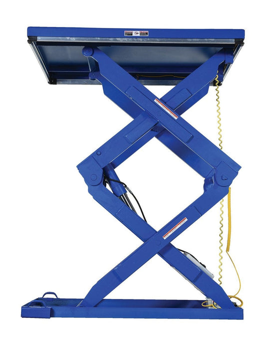 Centerline Dynamics LIft & Tilt Tables Vestil Steel Double Scissor Lift Table 84 In. Height 3000 Lb. Capacity