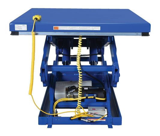 Centerline Dynamics LIft & Tilt Tables Vestil Steel Double Scissor Lift Table 84 In. Height 3000 Lb. Capacity