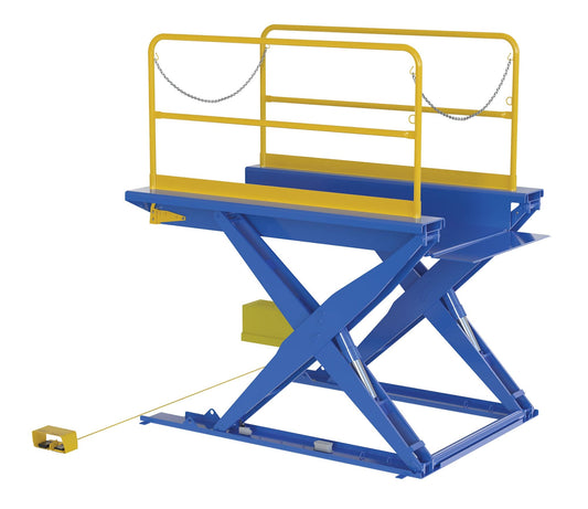 Centerline Dynamics LIft & Tilt Tables Vestil Steel Ground Lift Scissor Table 44 In. x 84 In. 3000 Lb. Capacity