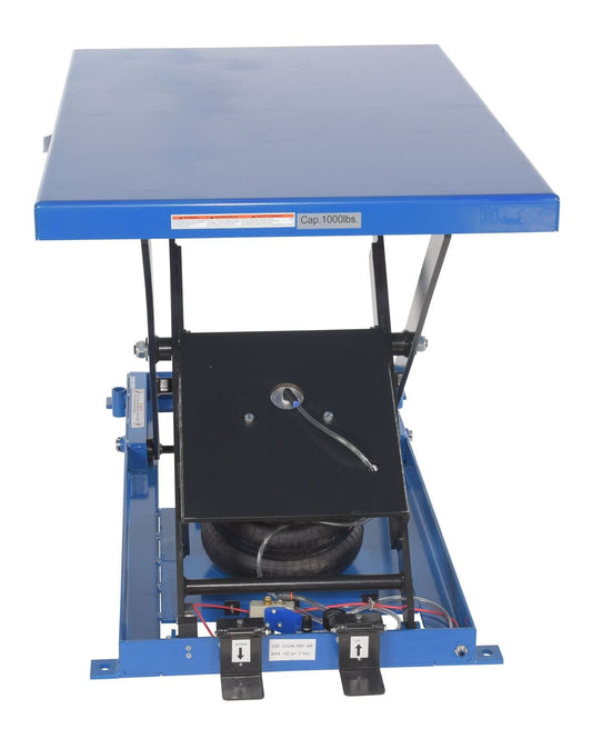 Centerline Dynamics LIft & Tilt Tables Vestil Steel Heavy-Duty Air Bag Scissor Lift Table 48 In. x 32 In. 1,000 Lb. Capacity